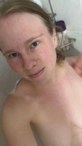 Fingered in the Shower