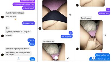 Mi friend sends me her pack and milks me