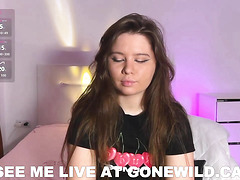 Brunette Webcam Girl Teases Hairy Pussy and Ass Closeup