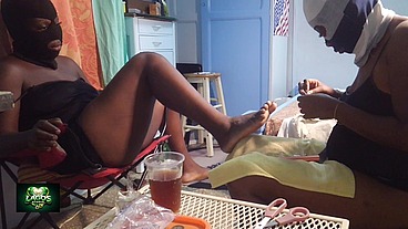 Seductive Nail Salon ( lesbian play)