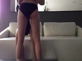 Tiny Asian beauty sucks her boyfriend dry on camera