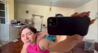 Delicious cream pie for big ass hairdresser !