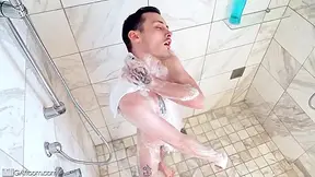 Two Big Dick Hunks Fuck In The Shower With Josh Cannon