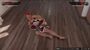 Eleonore VS Lillith Redwing (Naked Fighter 3D)