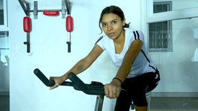 Mexican latin MILF likes to work out in the gym or the bedroom