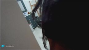 Colombian MILF gets naughty in POV car ride