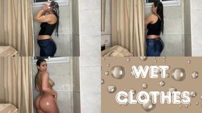 Wet clothes shower