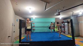 BTS Exercising in Wrestling Ring