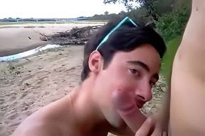 Beach Cock Sucking Adventure - Big Cock Amateur Blowjob