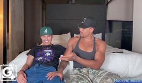 sexy latino guy blowjob