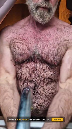 Hairy Muscle Bear Cools Down
