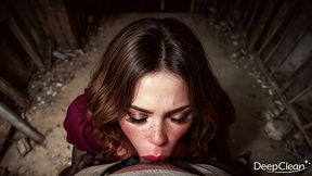 tactile fetish: i caressed the silk of her apron with one hand while roughly slamming my huge cock into her dripping slit to wild moans with the other [ai]