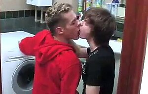 Hung Twink Breeds His Bitch in Laundry Room