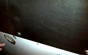 Glory hole cock sucking with cum swallow..