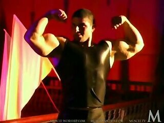 Roberto Neder Stripping Down To Blue Trunks Flexing, Posing, and Feeling On Himself