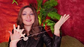 Asmr: Ripped Latex Gloves Arya Grander