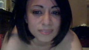 Beautiful brunette babe on webcam going wild with her sweet twat