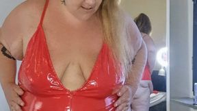 SSBBW Fetish Try-On Haul – Tight Latex, Lingerie, Swim Suits & Bodystocking Tease