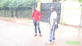 morning fuck trio in yaounde cameroon, the pretty one and the two boys caught in a fucking orgy during the end of the year celebrations, to see live