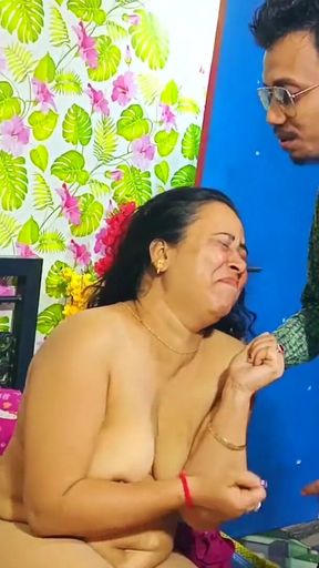 Must-see moment from &quot;Indian Bhabhi cheated with her husband when her husband was not there, she called her friend and&quot;