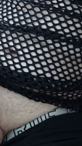 Gay daddy ruins the cumshot with sperm stopper at the office, watching porn, loads of cum - no 12   Clip 1