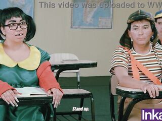 Kikin and Doña Rosinda commit the darkest sin at the Chibolo eighteen school.