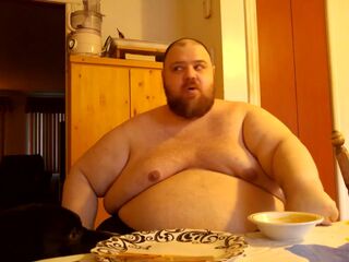 SSBHM Eating corndogs