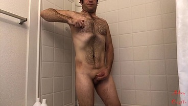 Guy Manscapes, Takes Shower, & JO 2 Cum