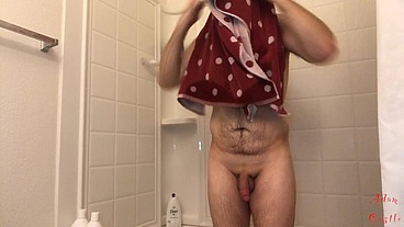 Guy Manscapes, Takes Shower, & JO 2 Cum