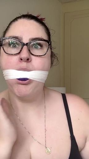Lacey - Self Gag Fun and Orgasms After Gym Part 1
