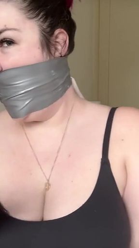 Lacey - Self Gag Fun and Orgasms After Gym Part 1