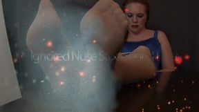 Ignored nude stockinged feets 2
