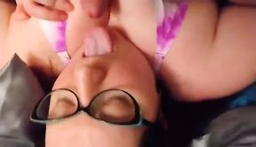 POV Titfuck  - slutty wife in sexy sports bra