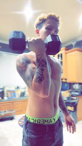 Workout white boy