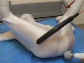 White Zentai Bondage &amp;amp; Spanking (Original)