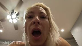 real amateur homemade milf wife bj and creampie river pov