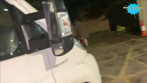 cracky takes a stick up the pussy