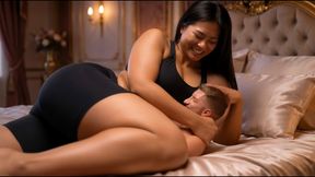 Giantess Wrestles and Pins Her Tiny Shrunken Slave