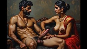 Chubby Desi girl friend gives a sloppy blowjob and takes dick in her asshole hot hd video