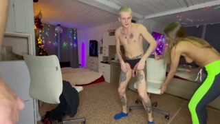 Fun and juicy bisexual fucking party of Russian students