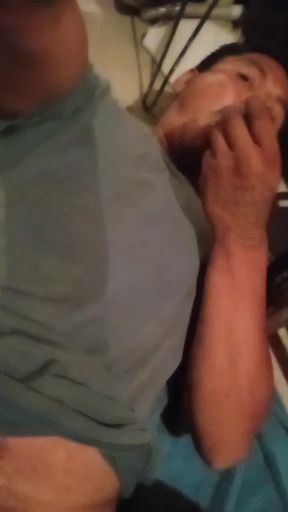 Beautiful wife layers everything