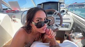 Threesome on a Yacht on a Hot Summer Day in Miami with J Mac, Kelsi Monroe, and Kira Perez