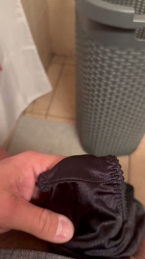 Satin granny panties compilation   Clip 1