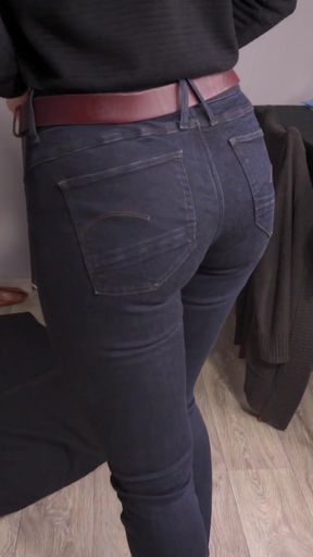 Memorable moment from &quot;Watching Hot step Mom With Panty Line Bending And Cleaning&quot;