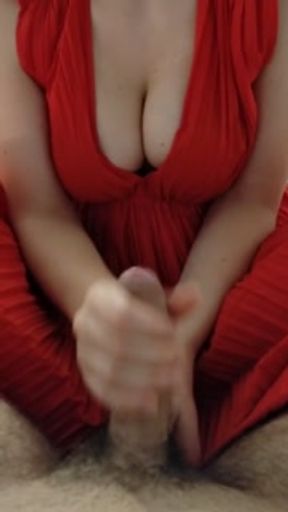 Big naturals stepsis clothed handjob little cum