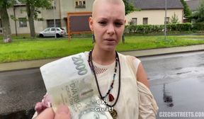 bald chick fucked outdoor