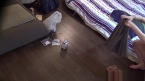 Asian cutie leaves soggy stamp