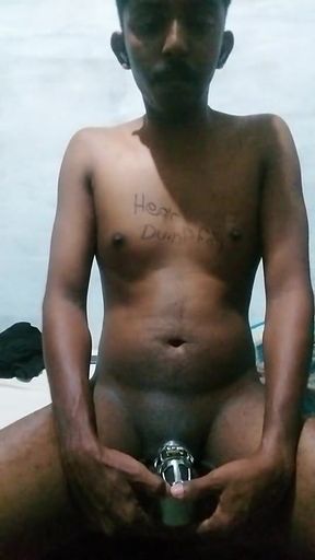 HeadmasterDumbFag Shithin Punishment with Ice Water  and  Ballbusting