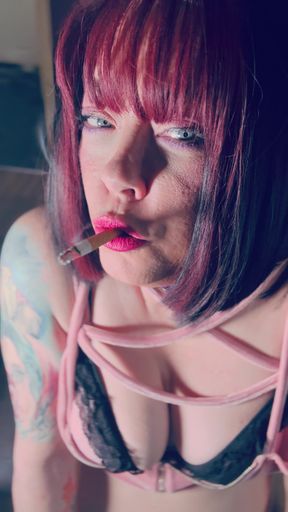 Tina Loves To Dance! BBW Tina Snua Smokes 1 Cork Cigarette &amp; Feeling Filthy! OMI OME Snap Inhales Drifts