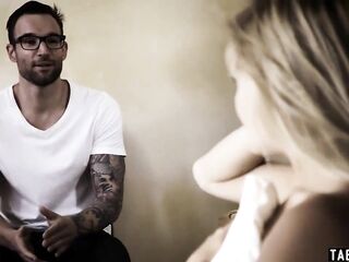 Addicted to sex teen fucks her large ramrod care taker